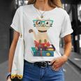 Cat Book Reader Nerd T-Shirt Gifts for Her