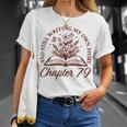 Chapter 79 Book Readers Flower Lovers 79th Birthday Girls T-Shirt Gifts for Her