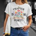 Chapter Forty 1986 40th Birthday Wildflower Book Lover T-Shirt Gifts for Her Chapter Forty 1986 40th Birthday Wildflower Book Lover T-Shirt Gifts for Her