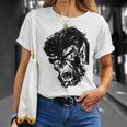 Classic Monster Horror Comic Book Horror Movie Werewolf T-Shirt Gifts for Her