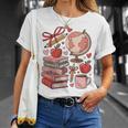 Coquette Teacher School Supplies Bows Books Globe Apple Cute T-Shirt Gifts for Her Coquette Teacher School Supplies Bows Books Globe Apple Cute T-Shirt Gifts for Her