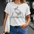 Cute Forest Animal Owl Reading Books Literature T-Shirt Gifts for Her Cute Forest Animal Owl Reading Books Literature T-Shirt Gifts for Her