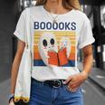 Cute Ghost Book Reading Halloween Teacher Puns Booooks Men Women Kids T-Shirt Gifts for Her Cute Ghost Book Reading Halloween Teacher Puns Booooks Men Women Kids T-Shirt Gifts for Her