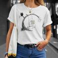 Cute Ghost Swinging Reading Book Halloween Ghost Costume T-Shirt Gifts for Her Cute Ghost Swinging Reading Book Halloween Ghost Costume T-Shirt Gifts for Her