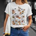 Cute Ghosts Reading Books Smart Book Lover Halloween T-Shirt Gifts for Her