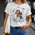 Cute Halloween Ghost Reading Book T-Shirt Gifts for Her Cute Halloween Ghost Reading Book T-Shirt Gifts for Her
