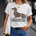 Dachshund Dog Dachshund Decor Books Nerds Dachshund T-Shirt Gifts for Her Dachshund Dog Dachshund Decor Books Nerds Dachshund T-Shirt Gifts for Her