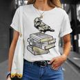Dark Academia Aesthetic Raven Crow On Old Vintage Books T-Shirt Gifts for Her Dark Academia Aesthetic Raven Crow On Old Vintage Books T-Shirt Gifts for Her