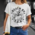 Death By TBR To Be Read Skeleton Reading Book Bookish T-Shirt Gifts for Her