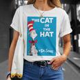 Dr Seuss The Cat In The Hat Book Cover Premium T-Shirt Gifts for Her