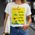 Dr Seuss One Fish Two Fish Book Cover T-Shirt Gifts for Her Dr Seuss One Fish Two Fish Book Cover T-Shirt Gifts for Her
