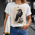Edgar Allan Poe Raven Gothic Book Lover T-Shirt Gifts for Her