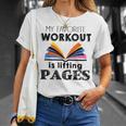 My Favorite Workout Is Lifting Pages Reading Books Shirt T-Shirt Gifts for Her My Favorite Workout Is Lifting Pages Reading Books Shirt T-Shirt Gifts for Her