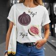 Fig 1 Figs Fruit Scientific Drawing Textbook Graphic T-Shirt Gifts for Her