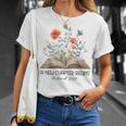 Floral Book A New Chapter Begins Retired Teacher Retirement T-Shirt Gifts for Her