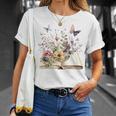 Flowers Gardening And Book Reading Lover T-Shirt Gifts for Her Flowers Gardening And Book Reading Lover T-Shirt Gifts for Her