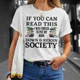 I Was Forced To Put My Book Down & Rejoin Society Book Lover T-Shirt Gifts for Her
