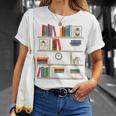 FUNNY NO SELF SHELF CONTROL READING BOOKS BOOKWORM BOOK PUN T-Shirt Gifts for Her FUNNY NO SELF SHELF CONTROL READING BOOKS BOOKWORM BOOK PUN T-Shirt Gifts for Her