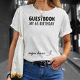 Guestbook Alternative 65th Birthday Decorations For Him Her T-Shirt Gifts for Her