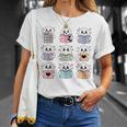 Halloween Ghosts Reading Books Pattern Spooky Kawaii Anime T-Shirt Gifts for Her Halloween Ghosts Reading Books Pattern Spooky Kawaii Anime T-Shirt Gifts for Her