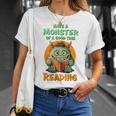 Halloween Teacher Librarian Monster Reading Books Performance T-Shirt Gifts for Her Halloween Teacher Librarian Monster Reading Books Performance T-Shirt Gifts for Her