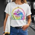 I'm With The Banned Books Retro Tie Dye Wildflowers T-Shirt Gifts for Her