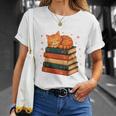 I'm A Book Character Believe Me Cat Reader Bookworm T-Shirt Gifts for Her