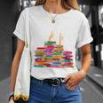 I'm Fine Reading Books Reader Book Lover Librarian T-Shirt Gifts for Her