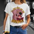 I'm Just Here ForThe BOOOKS Zombie Dog Reading a Book Men Women Kids T-Shirt Gifts for Her