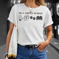 I'm A Simple Woman I Love Coffee Flip Flops Dog Books T-Shirt Gifts for Her