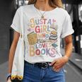 Just a Girl Who Loves Books Bookish Readers Book Lover Girls T-Shirt Gifts for Her Just a Girl Who Loves Books Bookish Readers Book Lover Girls T-Shirt Gifts for Her
