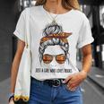 Just a Girl Who Loves Books Pajamas Shirt Reading Book Lover T-Shirt Gifts for Her