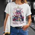 Just A Girl Who Loves Books And Wolves Librarian Teacher T-Shirt Gifts for Her