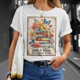 Just A Mom Who Loves Books Vintage Bookish Reader T-Shirt Gifts for Her
