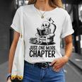 Just One More Chapter Book Skeleton Reading Books T-Shirt Gifts for Her