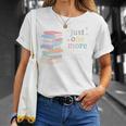 Just One More Chapter Cozy Pastel Bookworm Cute Book Reader Premium Tri-Blend T-Shirt Gifts for Her