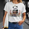 Kawaii Panda Book Lover Reading Books Panda Librarian T-Shirt Gifts for Her