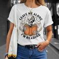 Leave Me Alone I'm Reading Skeleton Reading Book Bookish T-Shirt Gifts for Her Leave Me Alone I'm Reading Skeleton Reading Book Bookish T-Shirt Gifts for Her