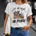 Let Me Read In Peace Halloween Reading Book Lover T-Shirt Gifts for Her