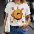 Letter G Initial Comic Book Vintage Matching Family Fun T-Shirt Gifts for Her