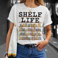 Librarian Book Lover Reader Shelf Bookshelf Women T-Shirt Gifts for Her