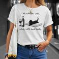 Life Is Better With Wine Cats And Books T-Shirt Gifts for Her Life Is Better With Wine Cats And Books T-Shirt Gifts for Her