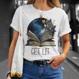Lets Get Lit Book ShirtGet Lost In a Book SignFloral Book T-Shirt Gifts for Her