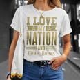 I Love My Nation And Comic Books – Patriotic American Premium Tri-Blend T-Shirt Gifts for Her