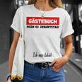 Man Oldtimer Birthday Middle Finger Guest Book 40 Years T-Shirt Gifts for Her