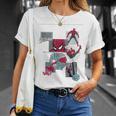 Marvel Comics Spider-Man Classic Comic Book Collage T-Shirt Gifts for Her