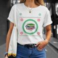 Merry Bookmas Christmas Jumper Avid Reader Ugly Sweater Book T-Shirt Gifts for Her