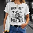 Morally Grey Book Club Skeleton Books Lover Bookworm T-Shirt Gifts for Her