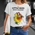 Mr Men Little Miss Meme Little Miss Book Hoarder T-Shirt Gifts for Her