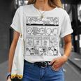 Mr Men Retro Comic Book Strip 70s & Premium Tri-Blend T-Shirt Gifts for Her